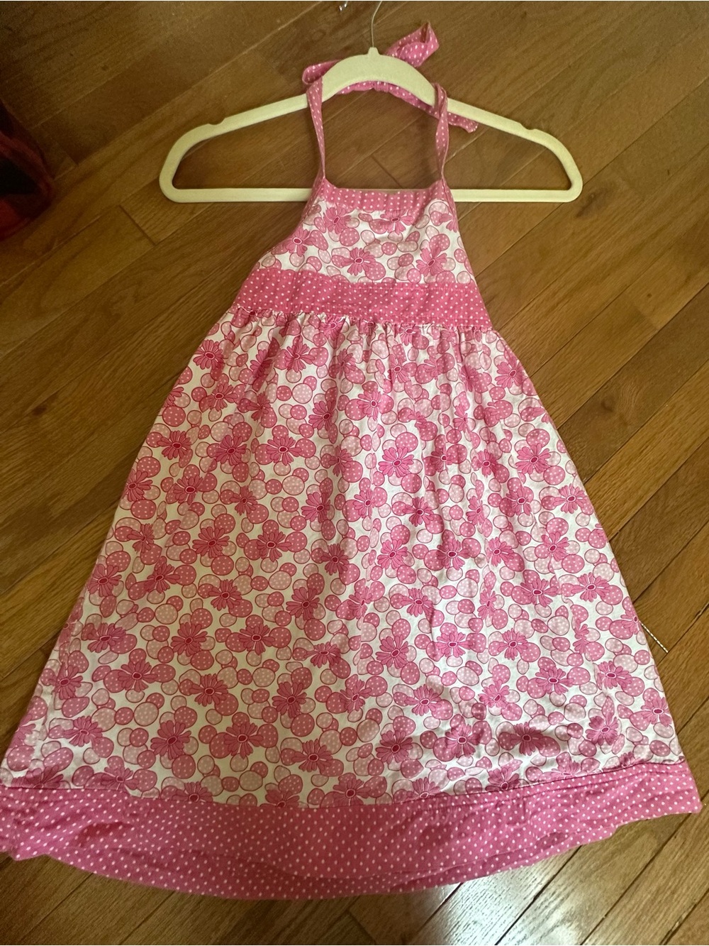 Patsy Aiken Pink Floral Halter Sundress - Girls